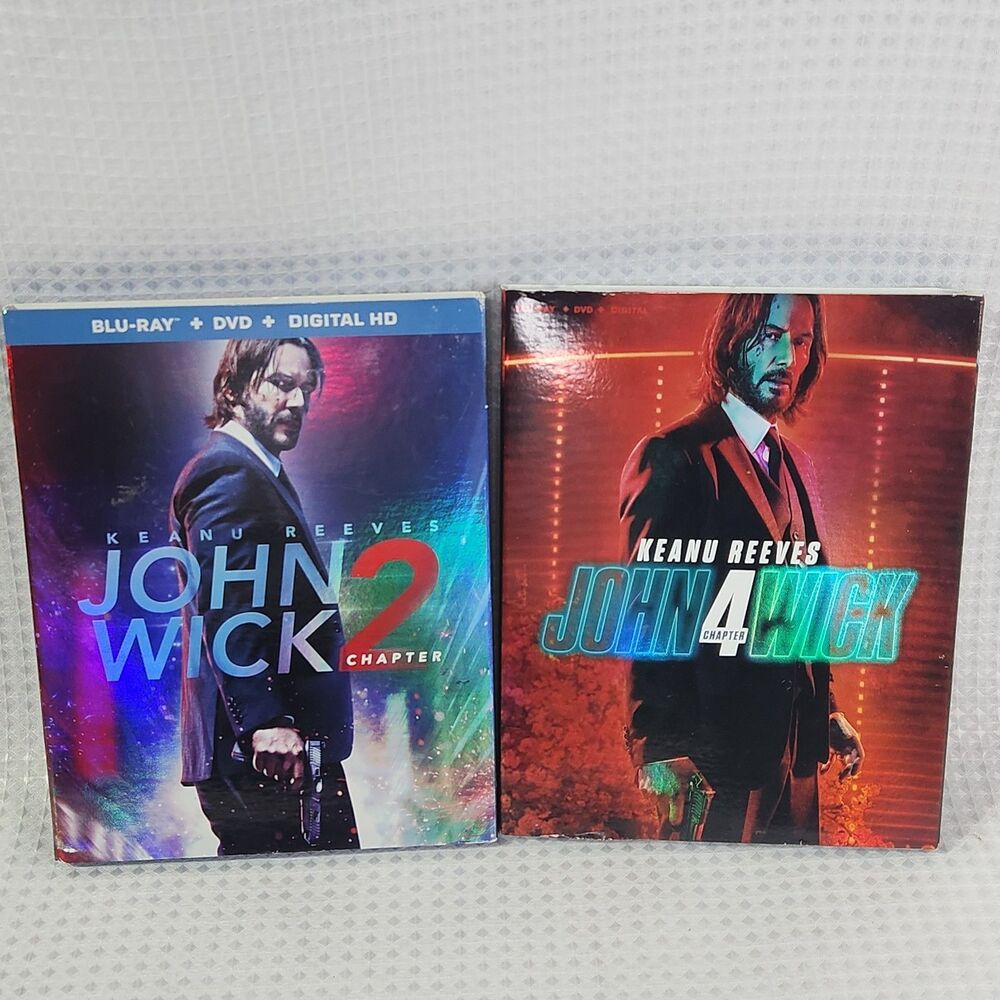 John Wick Chapter 2 & Chapter 4 Blue Ray/Dvd